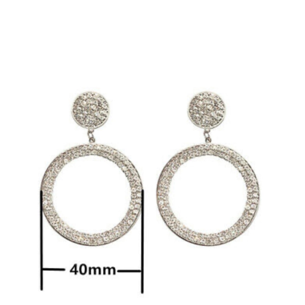 NEW Gorgeous Sterling Silver Hoop Earrings - Picture 4 of 4